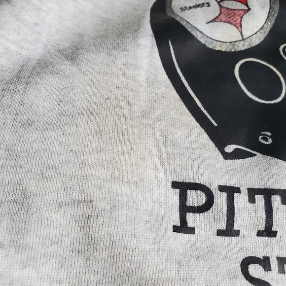 Vintage Pittsburgh Steelers Sweatshirt Extra Large Crewneck Football NFL 80s XL - Picture 4 of 11